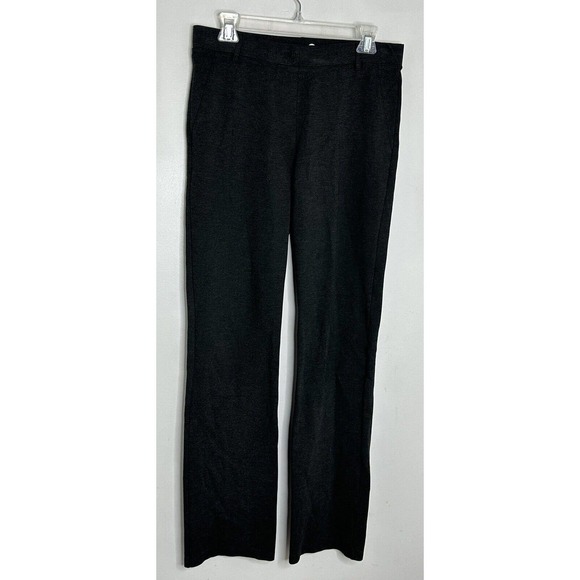 Betabrand Women's Charcoal Gray Straight Leg Yoga Classic Dress Pants Sz L - Picture 2 of 6